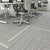 Modern Carpet Tile Level Loop Striped Print Interlocking Non-Skid Tiles and Carpet Light Gray-White Clearhalo 'Carpet Tiles & Carpet Squares' 'carpet_tiles_carpet_squares' 'Flooring 'Home Improvement' 'home_improvement' 'home_improvement_carpet_tiles_carpet_squares' Walls and Ceiling' 7341063