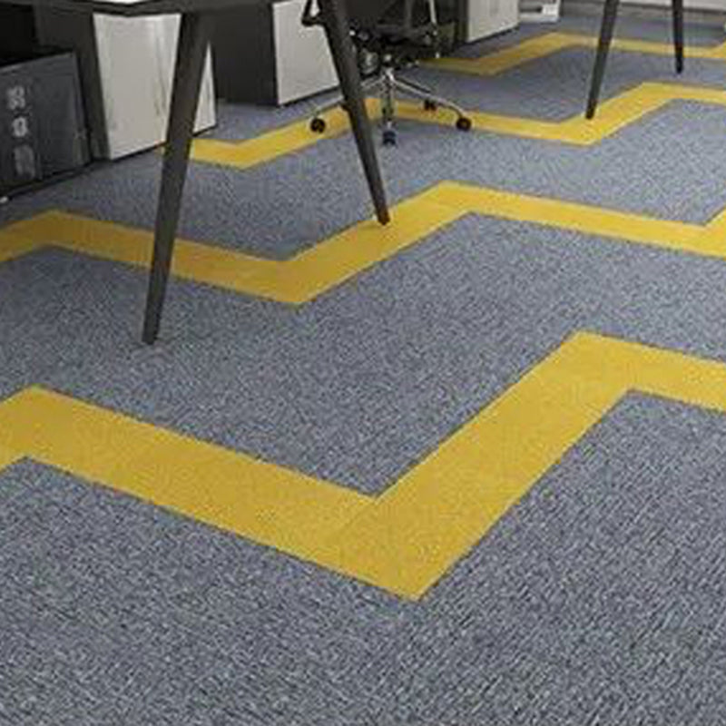 Modern Carpet Tile Level Loop Striped Print Interlocking Non-Skid Tiles and Carpet Clearhalo 'Carpet Tiles & Carpet Squares' 'carpet_tiles_carpet_squares' 'Flooring 'Home Improvement' 'home_improvement' 'home_improvement_carpet_tiles_carpet_squares' Walls and Ceiling' 7341079