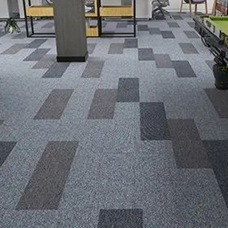 Modern Carpet Tile Level Loop Striped Print Interlocking Non-Skid Tiles and Carpet Clearhalo 'Carpet Tiles & Carpet Squares' 'carpet_tiles_carpet_squares' 'Flooring 'Home Improvement' 'home_improvement' 'home_improvement_carpet_tiles_carpet_squares' Walls and Ceiling' 7341081
