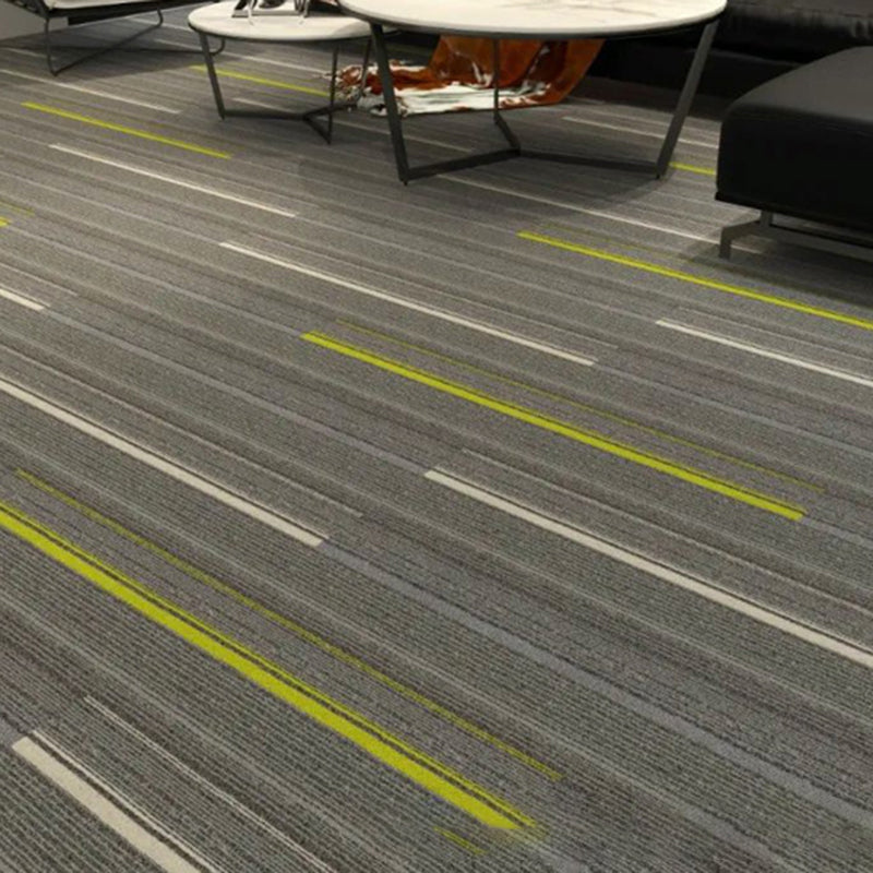Modern Carpet Tile Level Loop Striped Print Interlocking Non-Skid Tiles and Carpet Camel Clearhalo 'Carpet Tiles & Carpet Squares' 'carpet_tiles_carpet_squares' 'Flooring 'Home Improvement' 'home_improvement' 'home_improvement_carpet_tiles_carpet_squares' Walls and Ceiling' 7341082