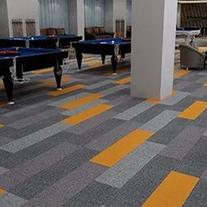 Modern Carpet Tile Level Loop Striped Print Interlocking Non-Skid Tiles and Carpet Clearhalo 'Carpet Tiles & Carpet Squares' 'carpet_tiles_carpet_squares' 'Flooring 'Home Improvement' 'home_improvement' 'home_improvement_carpet_tiles_carpet_squares' Walls and Ceiling' 7341089