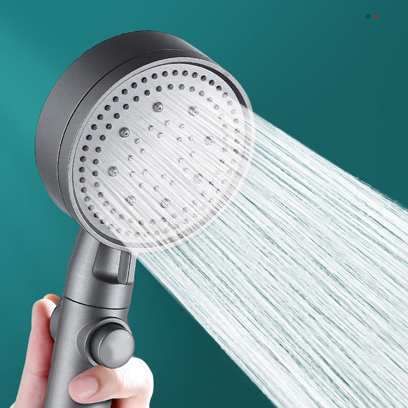 Contemporary Round Hand Shower Adjustable Spray Pattern Wall-Mount Showerhead Clearhalo 'Bathroom Remodel & Bathroom Fixtures' 'Home Improvement' 'home_improvement' 'home_improvement_shower_heads' 'Shower Heads' 'shower_heads' 'Showers & Bathtubs Plumbing' 'Showers & Bathtubs' 7341115