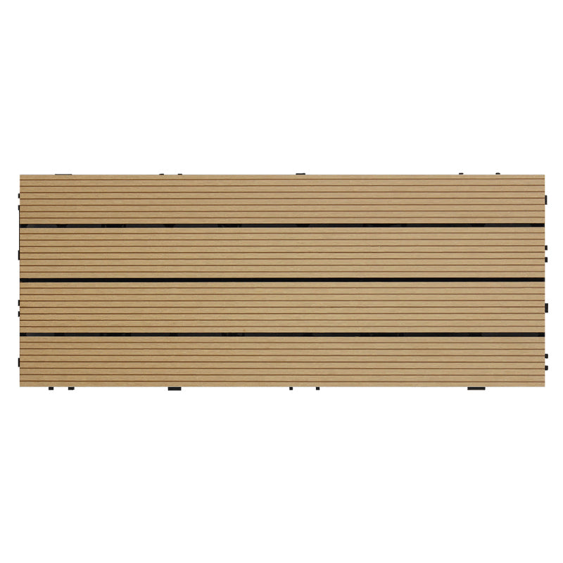 Modern Style Rectangle Wood Flooring Non-slip Outdoor Wood Flooring Apricot Clearhalo 'Flooring 'Hardwood Flooring' 'hardwood_flooring' 'Home Improvement' 'home_improvement' 'home_improvement_hardwood_flooring' Walls and Ceiling' 7342401