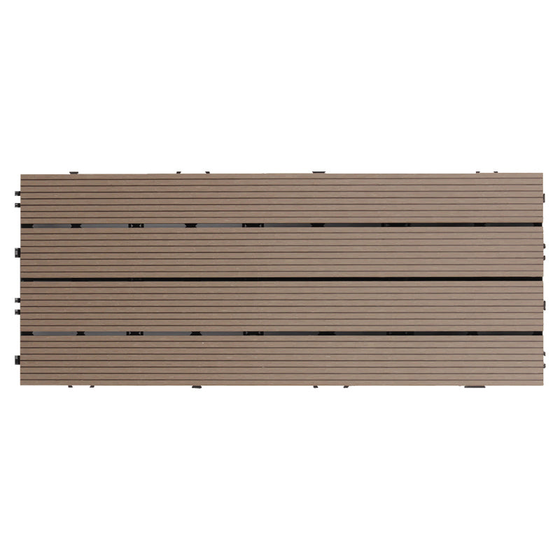 Modern Style Rectangle Wood Flooring Non-slip Outdoor Wood Flooring Coffee Clearhalo 'Flooring 'Hardwood Flooring' 'hardwood_flooring' 'Home Improvement' 'home_improvement' 'home_improvement_hardwood_flooring' Walls and Ceiling' 7342402