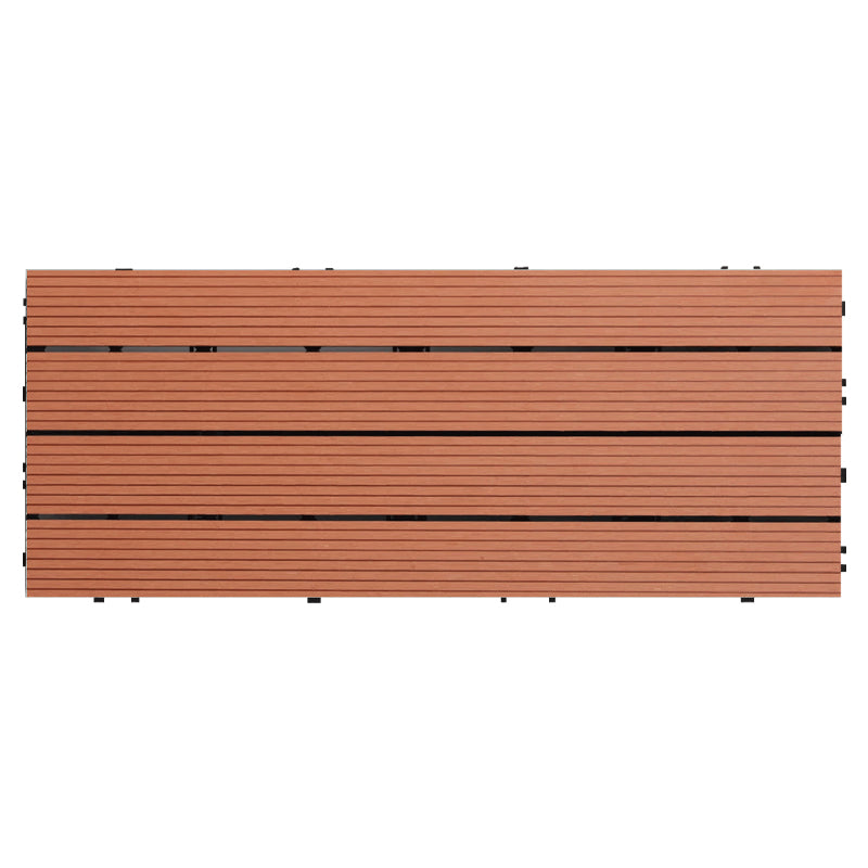 Modern Style Rectangle Wood Flooring Non-slip Outdoor Wood Flooring Red Wood Clearhalo 'Flooring 'Hardwood Flooring' 'hardwood_flooring' 'Home Improvement' 'home_improvement' 'home_improvement_hardwood_flooring' Walls and Ceiling' 7342406