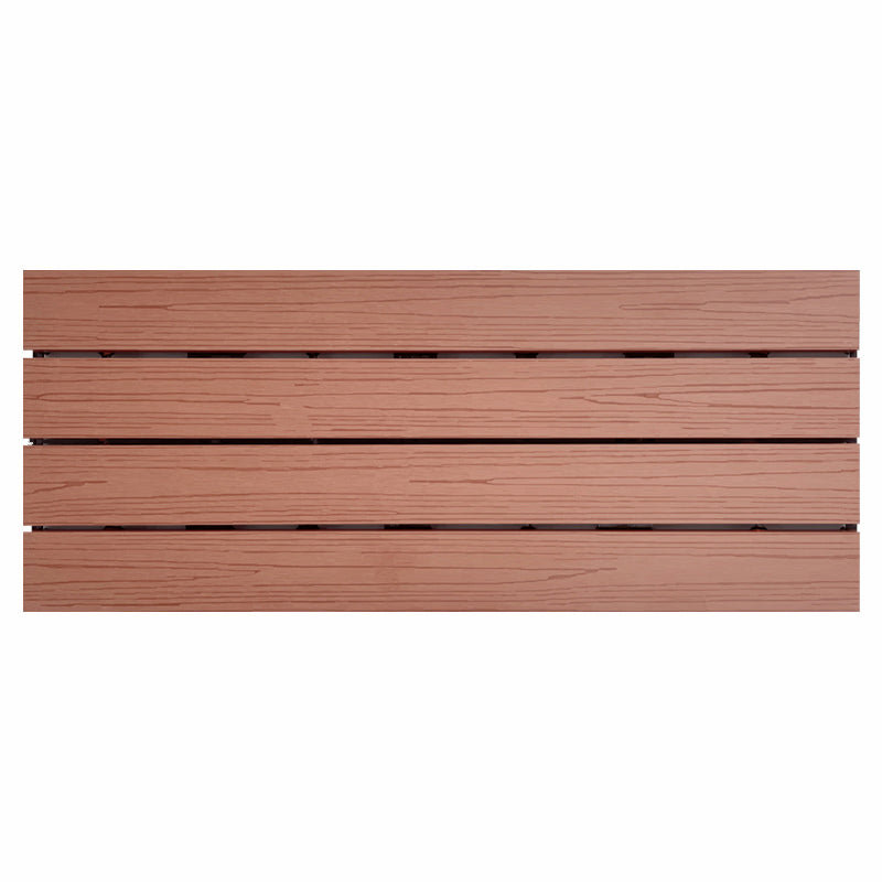Modern Style Rectangle Wood Flooring Non-slip Outdoor Wood Flooring Maroon Clearhalo 'Flooring 'Hardwood Flooring' 'hardwood_flooring' 'Home Improvement' 'home_improvement' 'home_improvement_hardwood_flooring' Walls and Ceiling' 7342408