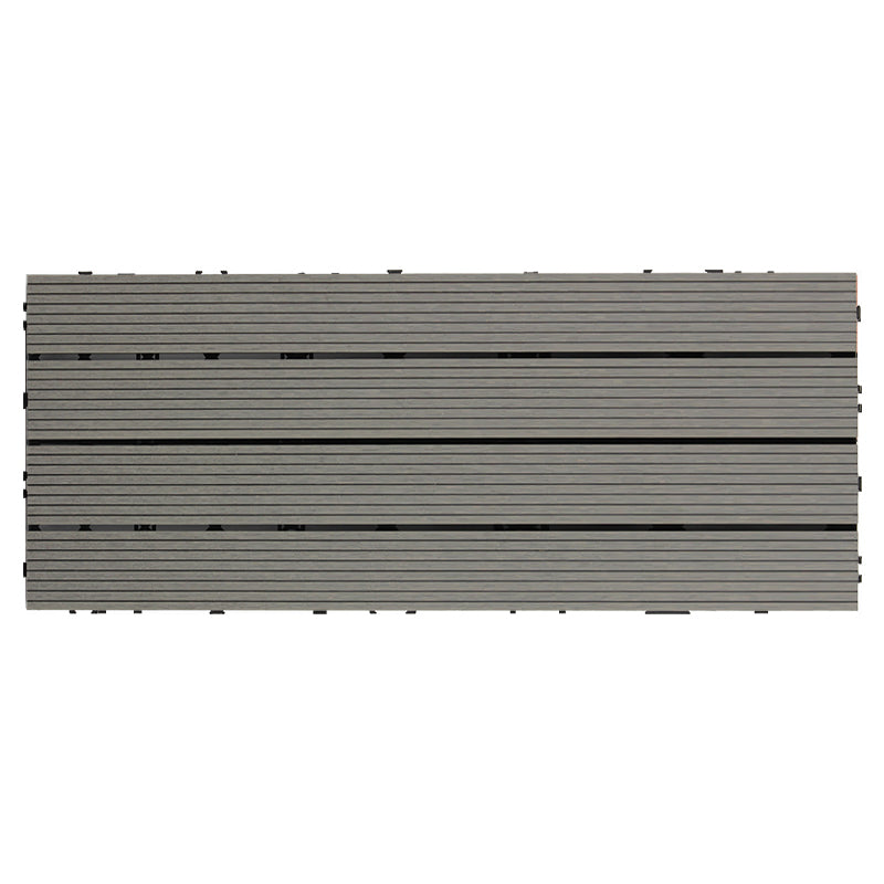 Modern Style Rectangle Wood Flooring Non-slip Outdoor Wood Flooring Grey Clearhalo 'Flooring 'Hardwood Flooring' 'hardwood_flooring' 'Home Improvement' 'home_improvement' 'home_improvement_hardwood_flooring' Walls and Ceiling' 7342410