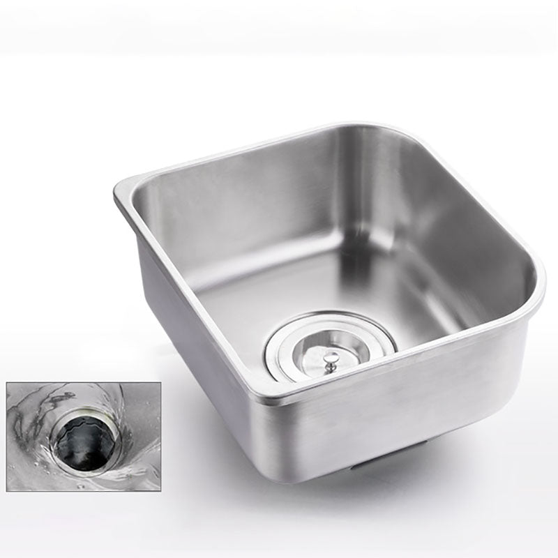 Stainless Steel Kitchen Sink Drop-In Single Bowl Kitchen Sink Clearhalo 'Home Improvement' 'home_improvement' 'home_improvement_kitchen_sinks' 'Kitchen Remodel & Kitchen Fixtures' 'Kitchen Sinks & Faucet Components' 'Kitchen Sinks' 'kitchen_sinks' 7342438