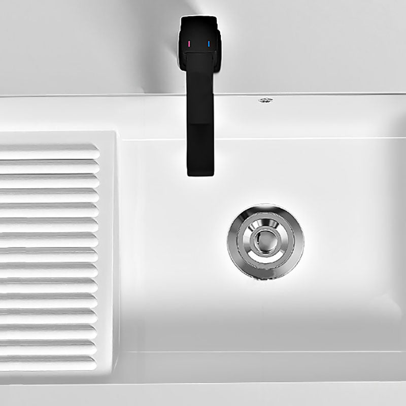 Modern Vessel Lavatory Sink Porcelain with Faucet Bathroom Sink Clearhalo 'Bathroom Remodel & Bathroom Fixtures' 'Bathroom Sinks & Faucet Components' 'Bathroom Sinks' 'bathroom_sink' 'Home Improvement' 'home_improvement' 'home_improvement_bathroom_sink' 7342963