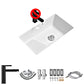 Modern Vessel Lavatory Sink Porcelain with Faucet Bathroom Sink 27"L x 16"W x 8"H Swivel Faucet Sink with Faucet Clearhalo 'Bathroom Remodel & Bathroom Fixtures' 'Bathroom Sinks & Faucet Components' 'Bathroom Sinks' 'bathroom_sink' 'Home Improvement' 'home_improvement' 'home_improvement_bathroom_sink' 7342971
