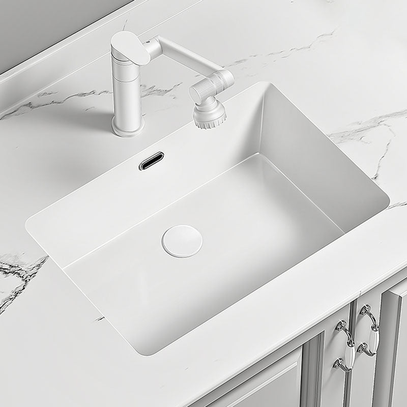 Traditional Undermount Bathroom Sink Porcelain with Pop-Up Drain Vessel 21"L x 13"W x 6"H Sink with Faucet Clearhalo 'Bathroom Remodel & Bathroom Fixtures' 'Bathroom Sinks & Faucet Components' 'Bathroom Sinks' 'bathroom_sink' 'Home Improvement' 'home_improvement' 'home_improvement_bathroom_sink' 7343032