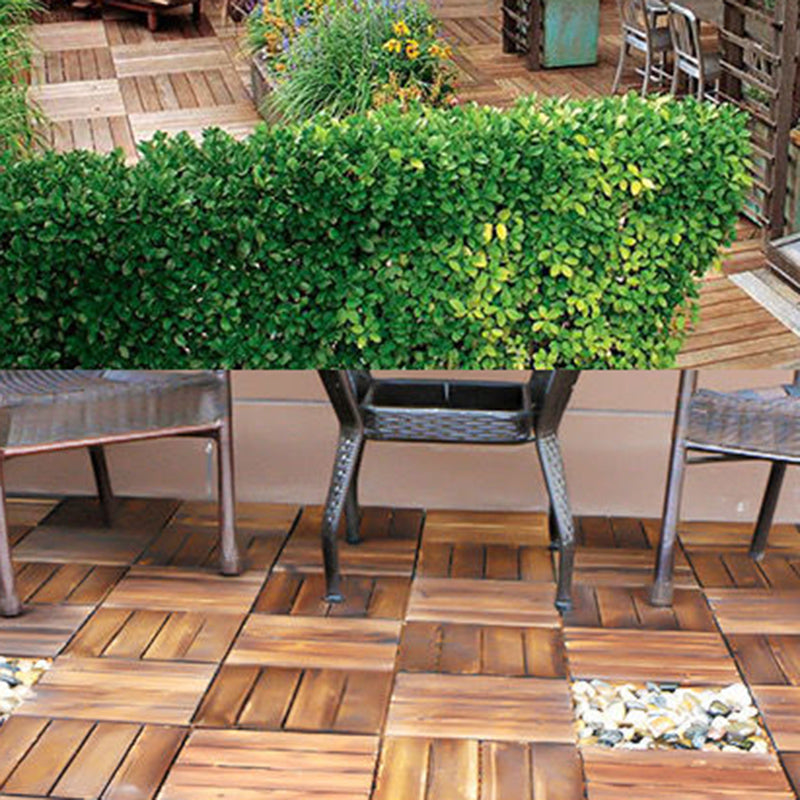 Modern Flooring Planks Click-Locking Smooth Hardwood Deck Tiles for Patio Clearhalo 'Flooring 'Hardwood Flooring' 'hardwood_flooring' 'Home Improvement' 'home_improvement' 'home_improvement_hardwood_flooring' Walls and Ceiling' 7343224