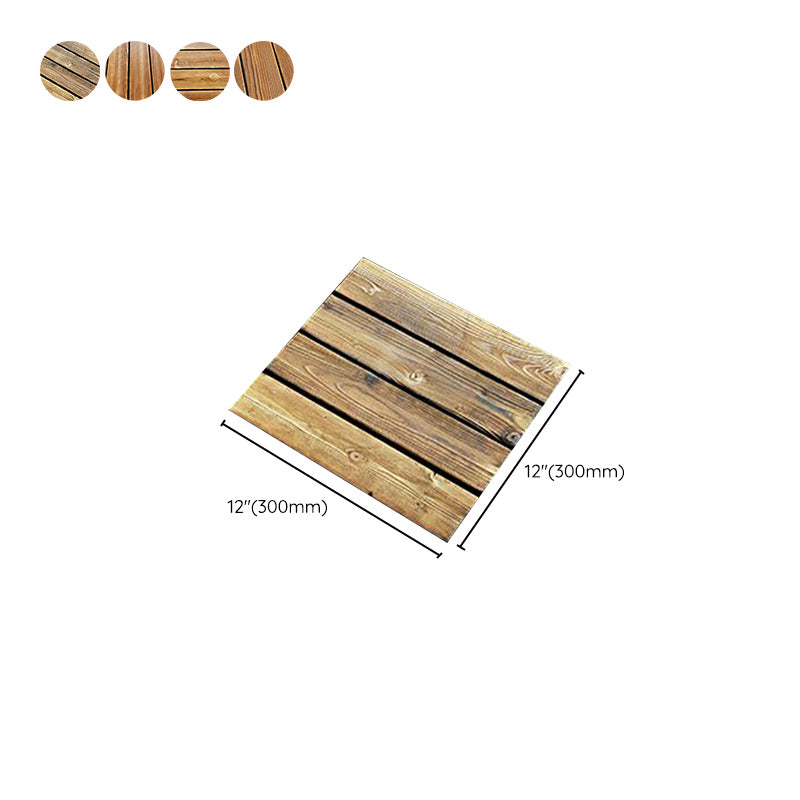 Modern Flooring Planks Click-Locking Smooth Hardwood Deck Tiles for Patio Clearhalo 'Flooring 'Hardwood Flooring' 'hardwood_flooring' 'Home Improvement' 'home_improvement' 'home_improvement_hardwood_flooring' Walls and Ceiling' 7343229