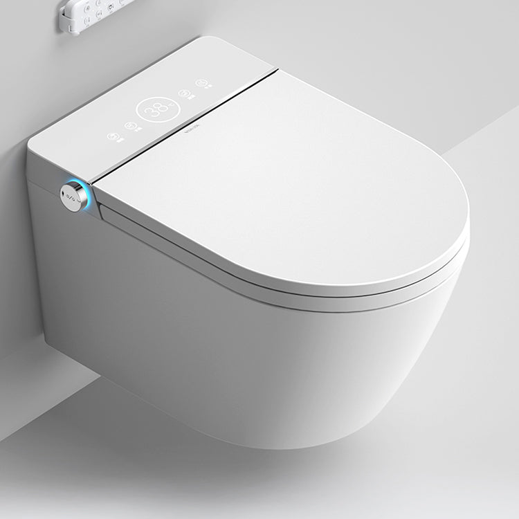 Dual Flush Wall Hung Toilet Set Elongated Wall Mounted Bidet Clearhalo 'Bathroom Remodel & Bathroom Fixtures' 'Bidets' 'Home Improvement' 'home_improvement' 'home_improvement_bidets' 'Toilets & Bidets' 7343418
