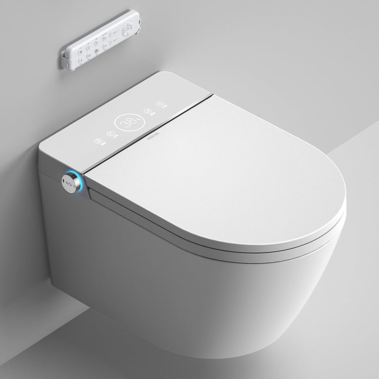 Dual Flush Wall Hung Toilet Set Elongated Wall Mounted Bidet Toilet+ Water Tank Clearhalo 'Bathroom Remodel & Bathroom Fixtures' 'Bidets' 'Home Improvement' 'home_improvement' 'home_improvement_bidets' 'Toilets & Bidets' 7343419