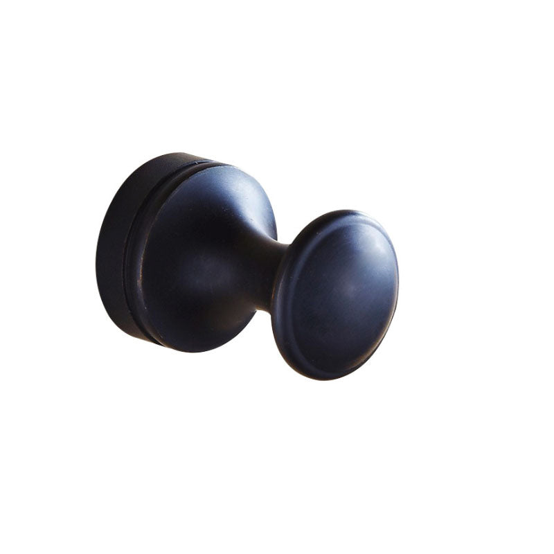 10-Piece Bathroom Accessories Hardware Set Modern Bathroom Accessory Set, Robe Hooks Black 1 Piece Clearhalo 'Bathroom Hardware Sets' 'Bathroom Hardware' 'Bathroom Remodel & Bathroom Fixtures' 'bathroom_hardware_sets' 'Home Improvement' 'home_improvement' 'home_improvement_bathroom_hardware_sets' 7343628