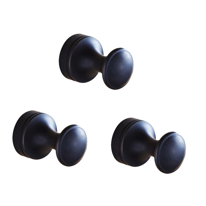 10-Piece Bathroom Accessories Hardware Set Modern Bathroom Accessory Set, Robe Hooks Black 3 Piece Set Clearhalo 'Bathroom Hardware Sets' 'Bathroom Hardware' 'Bathroom Remodel & Bathroom Fixtures' 'bathroom_hardware_sets' 'Home Improvement' 'home_improvement' 'home_improvement_bathroom_hardware_sets' 7343629