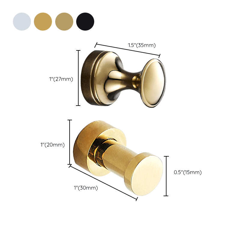 10-Piece Bathroom Accessories Hardware Set Modern Bathroom Accessory Set, Robe Hooks Clearhalo 'Bathroom Hardware Sets' 'Bathroom Hardware' 'Bathroom Remodel & Bathroom Fixtures' 'bathroom_hardware_sets' 'Home Improvement' 'home_improvement' 'home_improvement_bathroom_hardware_sets' 7343653