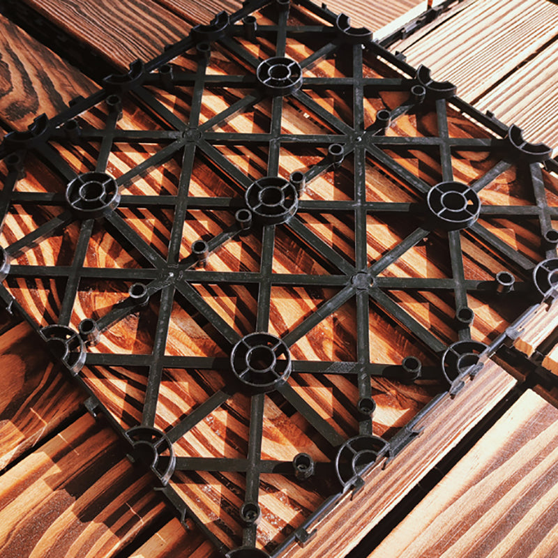 4-Slat Wood Floor Tiles Interlocking Installation Floor Board Tiles Clearhalo 'Home Improvement' 'home_improvement' 'home_improvement_outdoor_deck_tiles_planks' 'Outdoor Deck Tiles & Planks' 'Outdoor Flooring & Tile' 'Outdoor Remodel' 'outdoor_deck_tiles_planks' 7343957