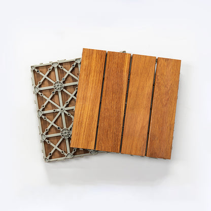 Indoor Laminate Floor Wooden Square Waterproof Scratch Resistant Laminate Floor Brown Clearhalo 'Flooring 'Home Improvement' 'home_improvement' 'home_improvement_laminate_flooring' 'Laminate Flooring' 'laminate_flooring' Walls and Ceiling' 7344205