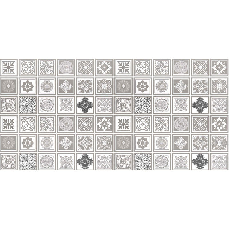 Spanish Pattern Singular Tile Water Resistant Peel & Stick Tile for Backsplash Wall Beige Clearhalo 'Flooring 'Home Improvement' 'home_improvement' 'home_improvement_peel_stick_blacksplash' 'Peel & Stick Backsplash Tile' 'peel_stick_blacksplash' 'Walls & Ceilings' Walls and Ceiling' 7344227