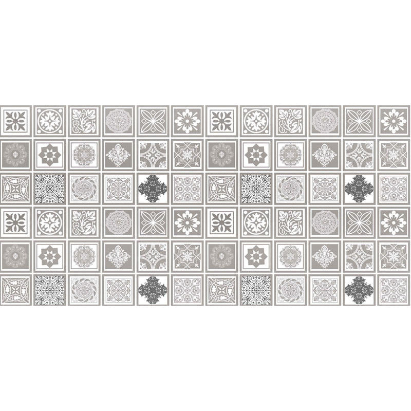 Spanish Pattern Singular Tile Water Resistant Peel & Stick Tile for Backsplash Wall Beige Clearhalo 'Flooring 'Home Improvement' 'home_improvement' 'home_improvement_peel_stick_blacksplash' 'Peel & Stick Backsplash Tile' 'peel_stick_blacksplash' 'Walls & Ceilings' Walls and Ceiling' 7344227