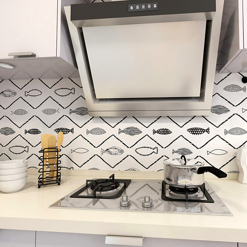 Water Resistant Tile PVC Singular Peel & Stick Tile for Kitchen Backsplash Wall Clearhalo 'Flooring 'Home Improvement' 'home_improvement' 'home_improvement_peel_stick_blacksplash' 'Peel & Stick Backsplash Tile' 'peel_stick_blacksplash' 'Walls & Ceilings' Walls and Ceiling' 7344236