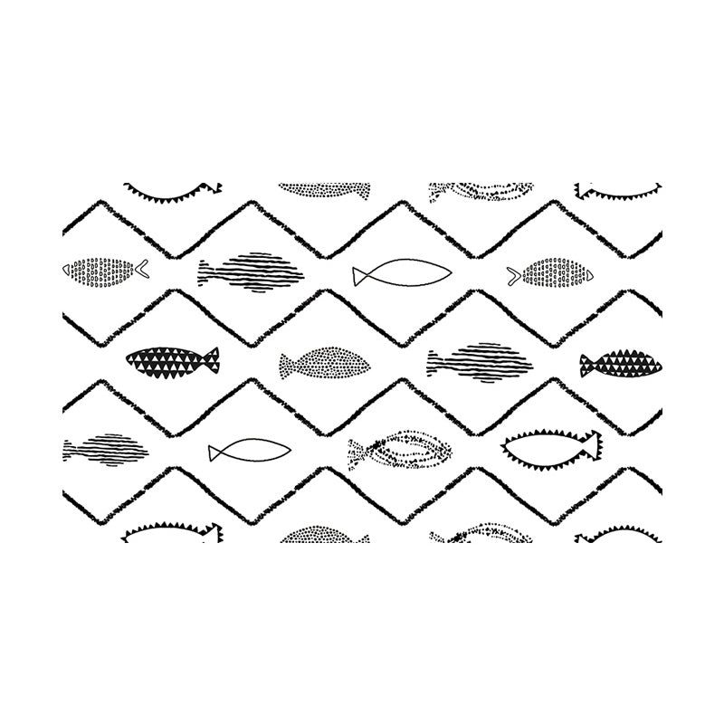 Water Resistant Tile PVC Singular Peel & Stick Tile for Kitchen Backsplash Wall Black White Clearhalo 'Flooring 'Home Improvement' 'home_improvement' 'home_improvement_peel_stick_blacksplash' 'Peel & Stick Backsplash Tile' 'peel_stick_blacksplash' 'Walls & Ceilings' Walls and Ceiling' 7344237