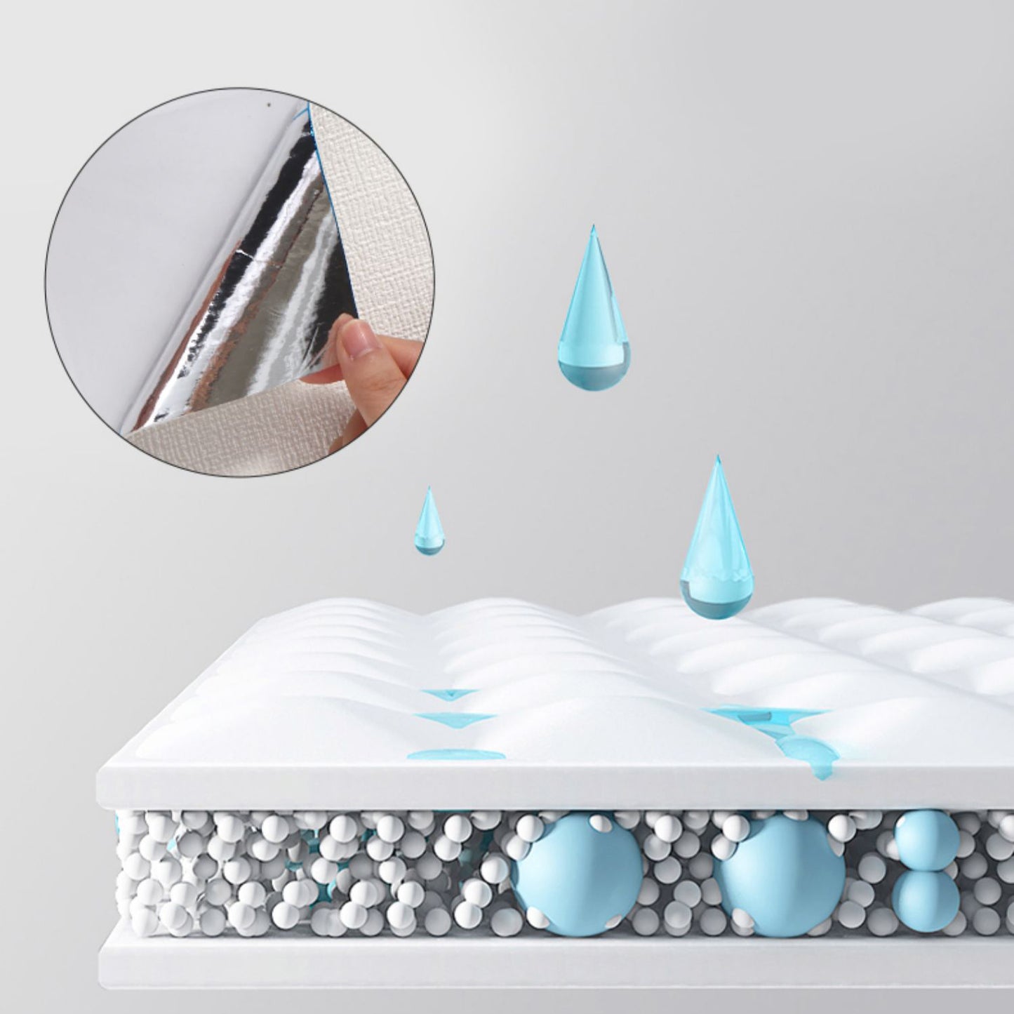 Modern Pearl Wainscoting Flax Wall Access Panel Peel and Stick Thicken Foam Baseboard Clearhalo 'Flooring 'Home Improvement' 'home_improvement' 'home_improvement_wall_paneling' 'Wall Paneling' 'wall_paneling' 'Walls & Ceilings' Walls and Ceiling' 7344349