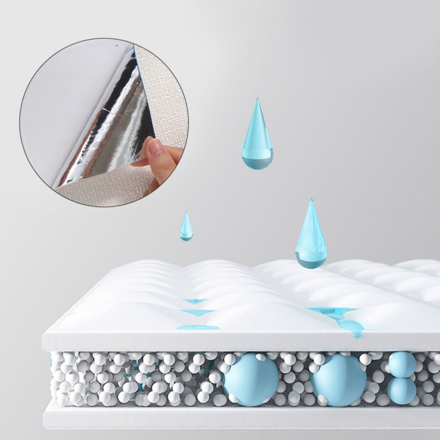 Modern Pearl Wainscoting Flax Wall Access Panel Peel and Stick Thicken Foam Baseboard Clearhalo 'Flooring 'Home Improvement' 'home_improvement' 'home_improvement_wall_paneling' 'Wall Paneling' 'wall_paneling' 'Walls & Ceilings' Walls and Ceiling' 7344349