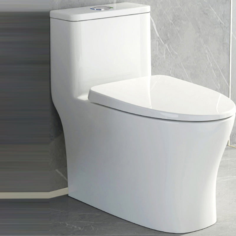 Traditional Floor Mounted Toilet White Seat Included Toilet Bowl for Bathroom 15"L x 28"W x 27"H Clearhalo 'Bathroom Remodel & Bathroom Fixtures' 'Home Improvement' 'home_improvement' 'home_improvement_toilets' 'Toilets & Bidets' 'Toilets' 7344786