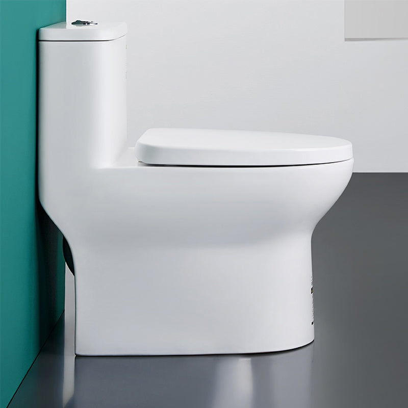 Traditional Floor Mounted Toilet White Seat Included Toilet Bowl for Bathroom Clearhalo 'Bathroom Remodel & Bathroom Fixtures' 'Home Improvement' 'home_improvement' 'home_improvement_toilets' 'Toilets & Bidets' 'Toilets' 7344787