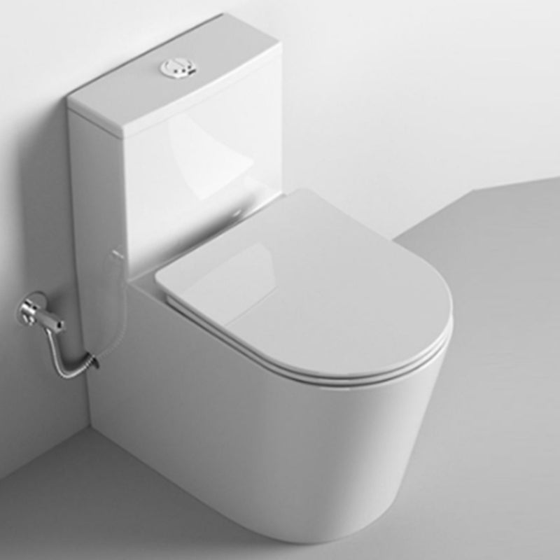 Traditional White Floor Mounted Toilet Slow Close Seat Included Toilet Bowl for Bathroom Clearhalo 'Bathroom Remodel & Bathroom Fixtures' 'Home Improvement' 'home_improvement' 'home_improvement_toilets' 'Toilets & Bidets' 'Toilets' 7344803