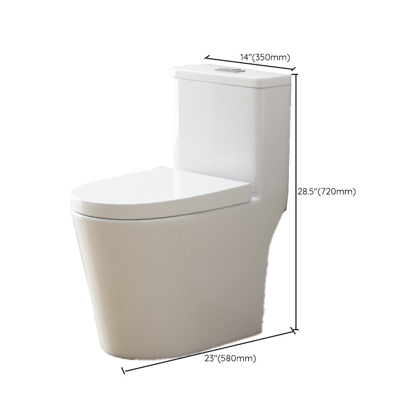 Traditional White Floor Mounted Toilet Slow Close Seat Included Toilet Bowl for Bathroom Clearhalo 'Bathroom Remodel & Bathroom Fixtures' 'Home Improvement' 'home_improvement' 'home_improvement_toilets' 'Toilets & Bidets' 'Toilets' 7344810