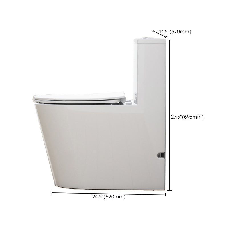 Traditional White Floor Mounted Toilet Slow Close Seat Included Toilet Bowl for Bathroom Clearhalo 'Bathroom Remodel & Bathroom Fixtures' 'Home Improvement' 'home_improvement' 'home_improvement_toilets' 'Toilets & Bidets' 'Toilets' 7344811