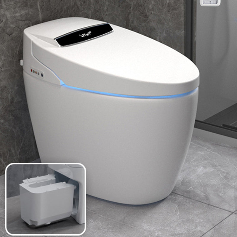 Contemporary White Flush Toilet Heated Seat Included Urine Toilet for Bathroom Clearhalo 'Bathroom Remodel & Bathroom Fixtures' 'Home Improvement' 'home_improvement' 'home_improvement_toilets' 'Toilets & Bidets' 'Toilets' 7344813