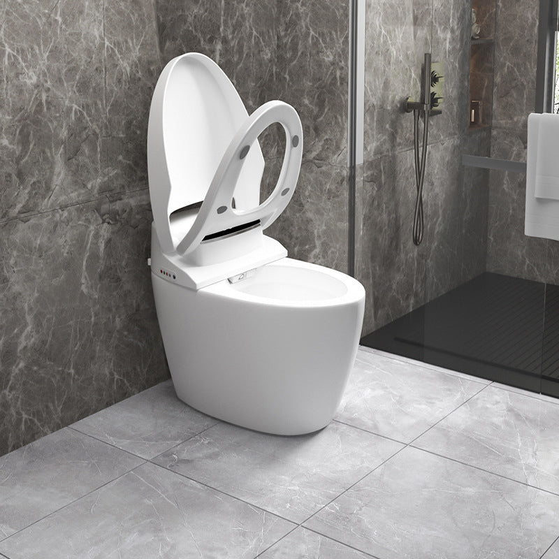 Contemporary White Flush Toilet Heated Seat Included Urine Toilet for Bathroom Clearhalo 'Bathroom Remodel & Bathroom Fixtures' 'Home Improvement' 'home_improvement' 'home_improvement_toilets' 'Toilets & Bidets' 'Toilets' 7344816