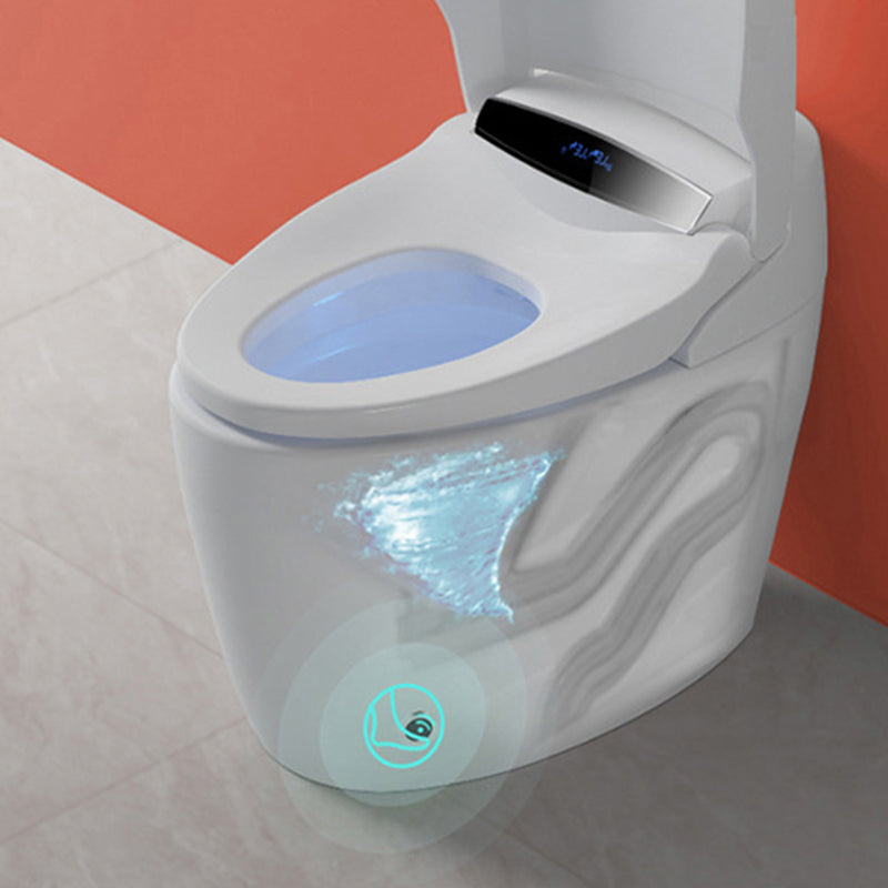 Contemporary White Flush Toilet Heated Seat Included Urine Toilet for Bathroom Clearhalo 'Bathroom Remodel & Bathroom Fixtures' 'Home Improvement' 'home_improvement' 'home_improvement_toilets' 'Toilets & Bidets' 'Toilets' 7344823