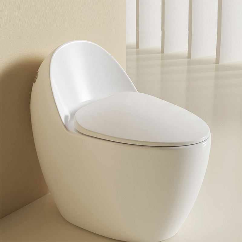 Floor Mounted Urine Toilet One Piece Toilet Modern Siphon Jet Toilet Bowl White 14" Clearhalo 'Bathroom Remodel & Bathroom Fixtures' 'Home Improvement' 'home_improvement' 'home_improvement_toilets' 'Toilets & Bidets' 'Toilets' 7344826