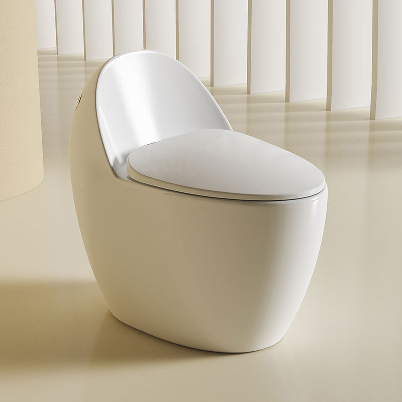 Floor Mounted Urine Toilet One Piece Toilet Modern Siphon Jet Toilet Bowl White 12" Clearhalo 'Bathroom Remodel & Bathroom Fixtures' 'Home Improvement' 'home_improvement' 'home_improvement_toilets' 'Toilets & Bidets' 'Toilets' 7344827