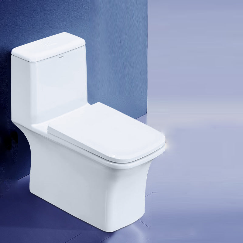 Floor Mounted Siphon Jet Urine Toilet One Piece Toilet Modern Porcelain Toilet 15"L x 28"W x 29"H 12" Clearhalo 'Bathroom Remodel & Bathroom Fixtures' 'Home Improvement' 'home_improvement' 'home_improvement_toilets' 'Toilets & Bidets' 'Toilets' 7344840