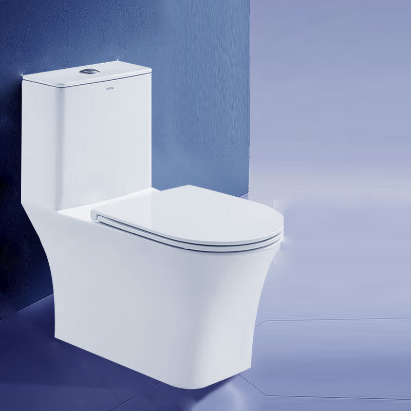 Floor Mounted Siphon Jet Urine Toilet One Piece Toilet Modern Porcelain Toilet 14"L x 29"W x 29"H Clearhalo 'Bathroom Remodel & Bathroom Fixtures' 'Home Improvement' 'home_improvement' 'home_improvement_toilets' 'Toilets & Bidets' 'Toilets' 7344843