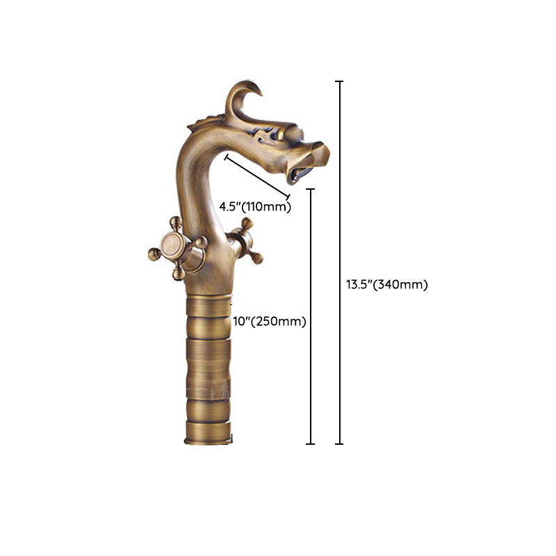 2 Handles Wide Spread Bathroom Faucet Industrial Lavatory Faucet Clearhalo 'Bathroom Remodel & Bathroom Fixtures' 'Bathroom Sink Faucets' 'Bathroom Sinks & Faucet Components' 'bathroom_sink_faucets' 'Home Improvement' 'home_improvement' 'home_improvement_bathroom_sink_faucets' 7345382