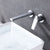 2 Holes Sink Faucet Single Lever Handle Wall-Mounted Low Arc Bathroom Faucet Silver Embedded Box Not Included Clearhalo 'Bathroom Remodel & Bathroom Fixtures' 'Bathroom Sink Faucets' 'Bathroom Sinks & Faucet Components' 'bathroom_sink_faucets' 'Home Improvement' 'home_improvement' 'home_improvement_bathroom_sink_faucets' 7345419