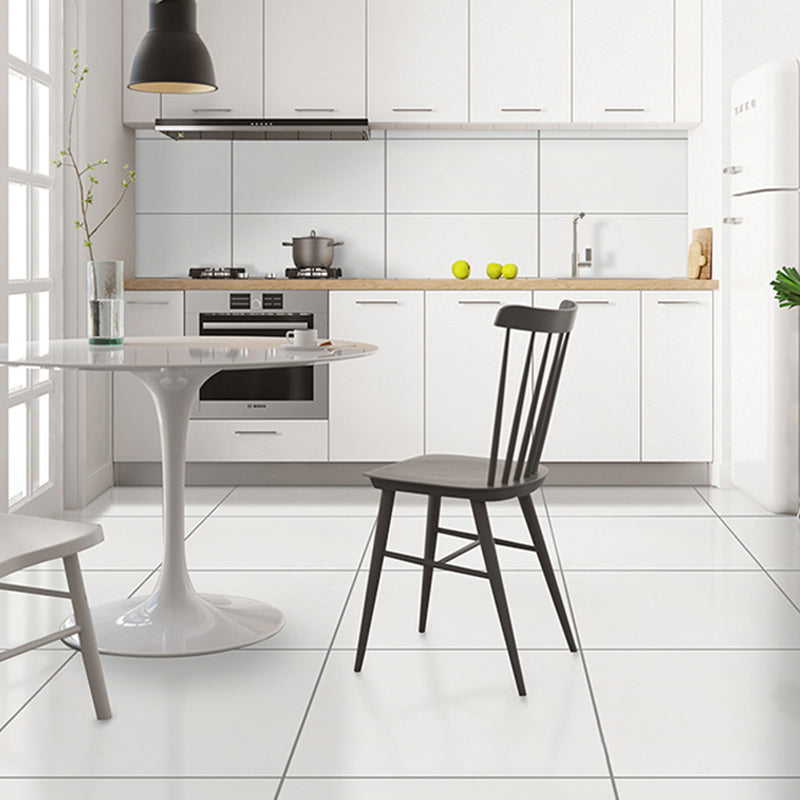 Square Ceramic Straight Edge Singular Tile No Pattern Bathroom Floor 31"L x 31"W 90 Pieces Glossy Polished Clearhalo 'Floor Tiles & Wall Tiles' 'floor_tiles_wall_tiles' 'Flooring 'Home Improvement' 'home_improvement' 'home_improvement_floor_tiles_wall_tiles' Walls and Ceiling' 7345600