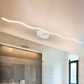 18"/26.5" L White Wave Vanity Light Fixture Simplicity LED Acrylic Wall Sconce Lighting for Bathroom Clearhalo 'Modern wall lights' 'Modern' 'Vanity Lights' 'Wall Lights' Lighting' 734585