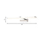 Elongated Acrylic Vanity Lighting Simple Style 16"/17"/23" L LED White Finish Wall Light Sconce for Bathroom in Warm/White Light Clearhalo 'Modern wall lights' 'Modern' 'Vanity Lights' 'Wall Lights' Lighting' 734596