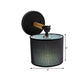 Modernism Armed Sconce Wood 1 Light Bedside Wall Lamp with Black Drum Fabric Shade Clearhalo 'Modern wall lights' 'Modern' 'Wall Lamps & Sconces' 'Wall Lights' Lighting' 734693