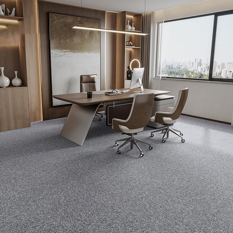 Modern Carpet Tiles Self Adhesive Level Loop Fire Resistant Tiles and Carpet Clearhalo 'Carpet Tiles & Carpet Squares' 'carpet_tiles_carpet_squares' 'Flooring 'Home Improvement' 'home_improvement' 'home_improvement_carpet_tiles_carpet_squares' Walls and Ceiling' 7347054