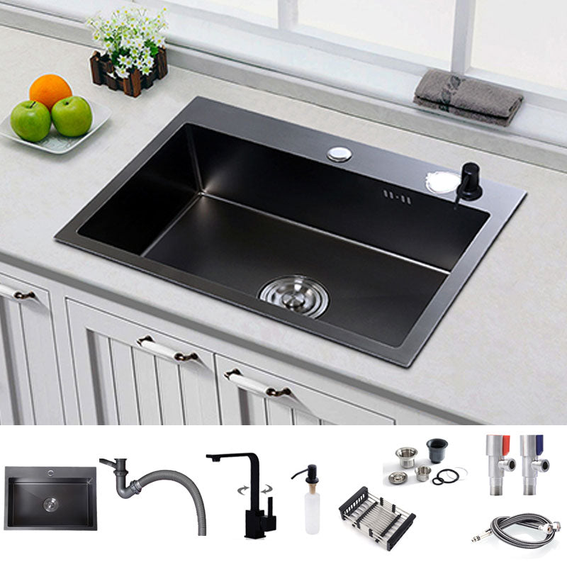 Modern Kitchen Faucet Stainless Rectangular Water Purification Kitchen Faucet Sink with Faucet Square Faucet Clearhalo 'Home Improvement' 'home_improvement' 'home_improvement_kitchen_sinks' 'Kitchen Remodel & Kitchen Fixtures' 'Kitchen Sinks & Faucet Components' 'Kitchen Sinks' 'kitchen_sinks' 7347073